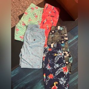 5 pairs brand new fun printed cotton shorts sz 14-16 zooyork & children’s place